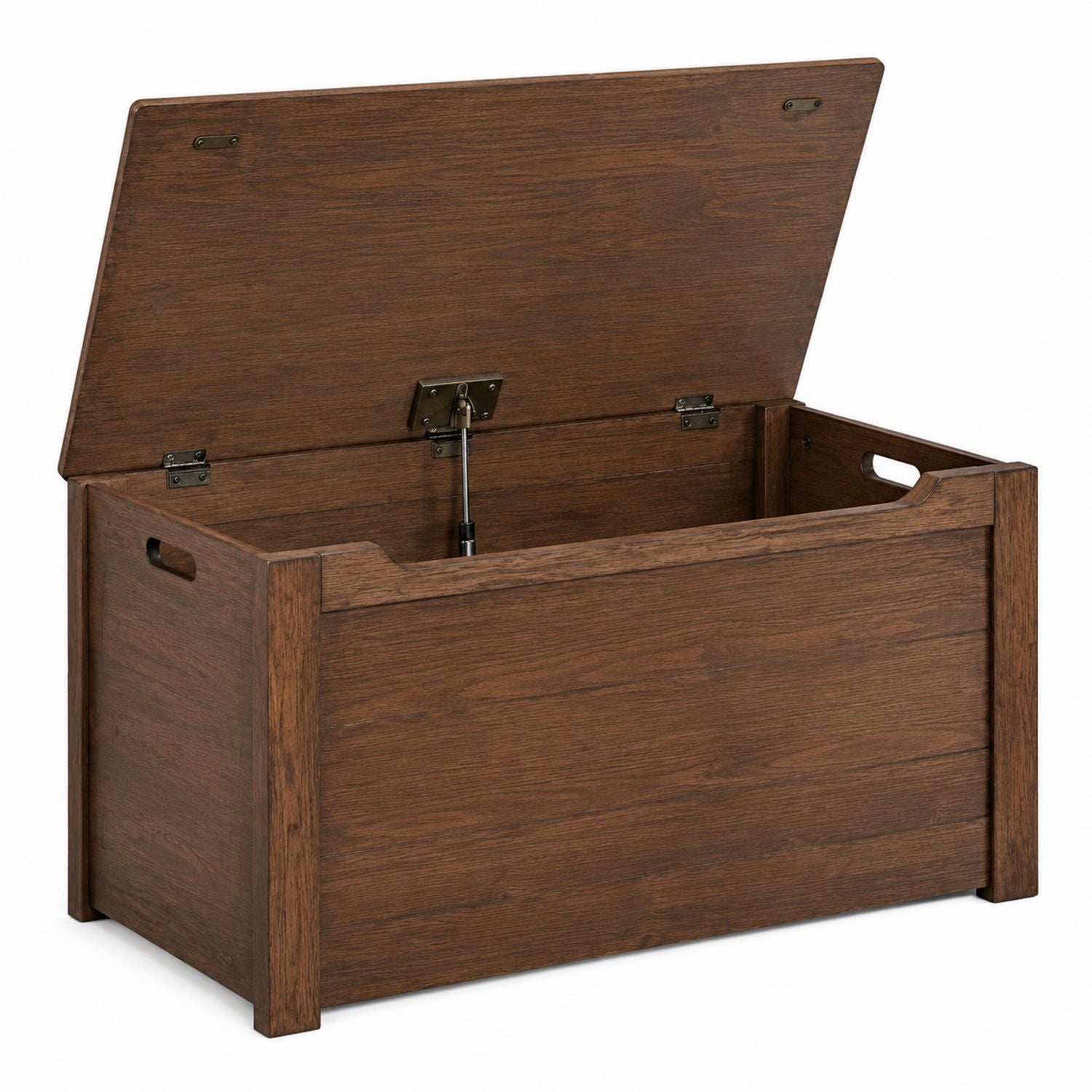 Wooden Storage Chest with Lift-Top Lid Brown 90x40x50 cm