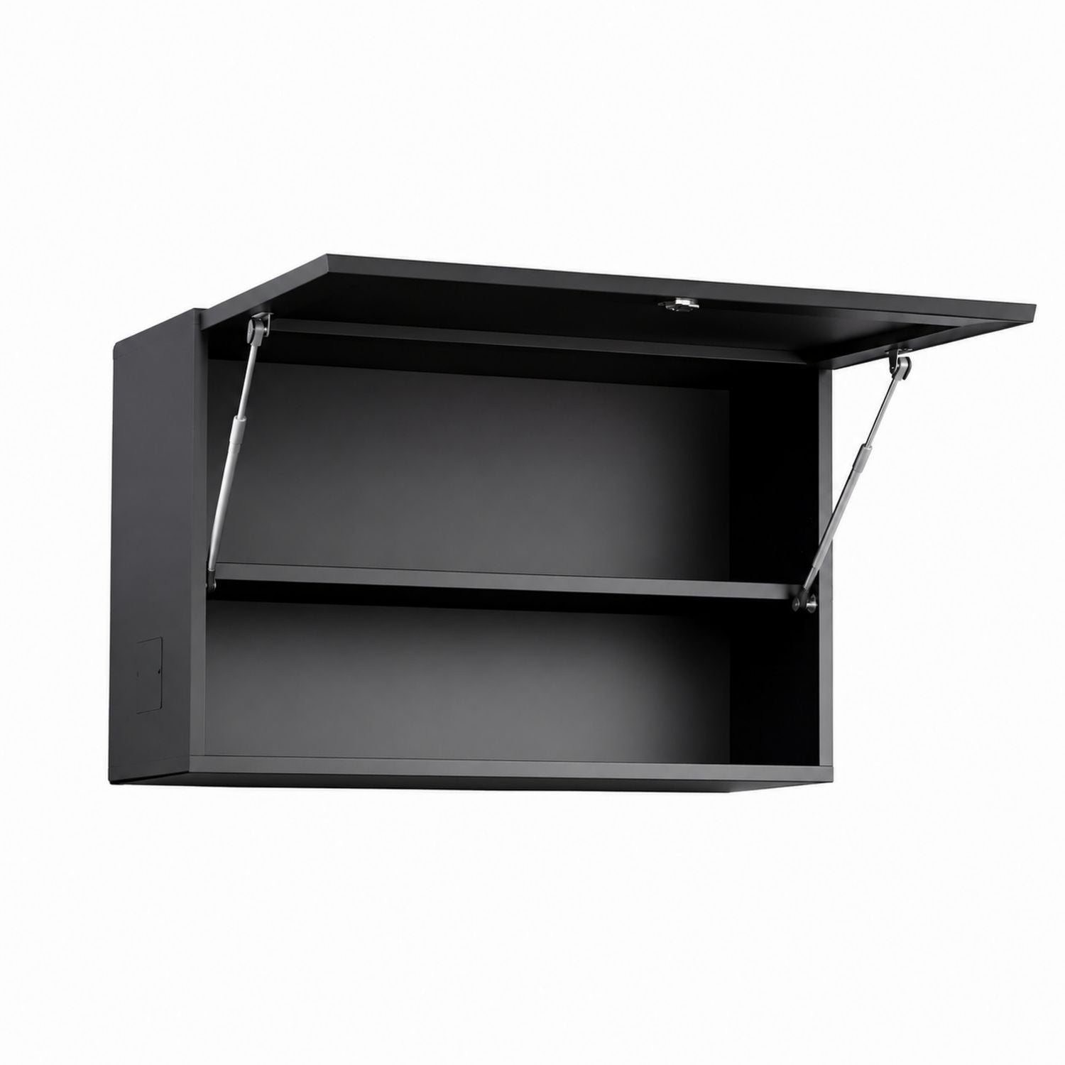 Metal Wall-Mounted Storage Cabinet Black 40x30x20 cm
