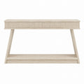 Wood Console Table Beige 120cm x 40cm x 80cm