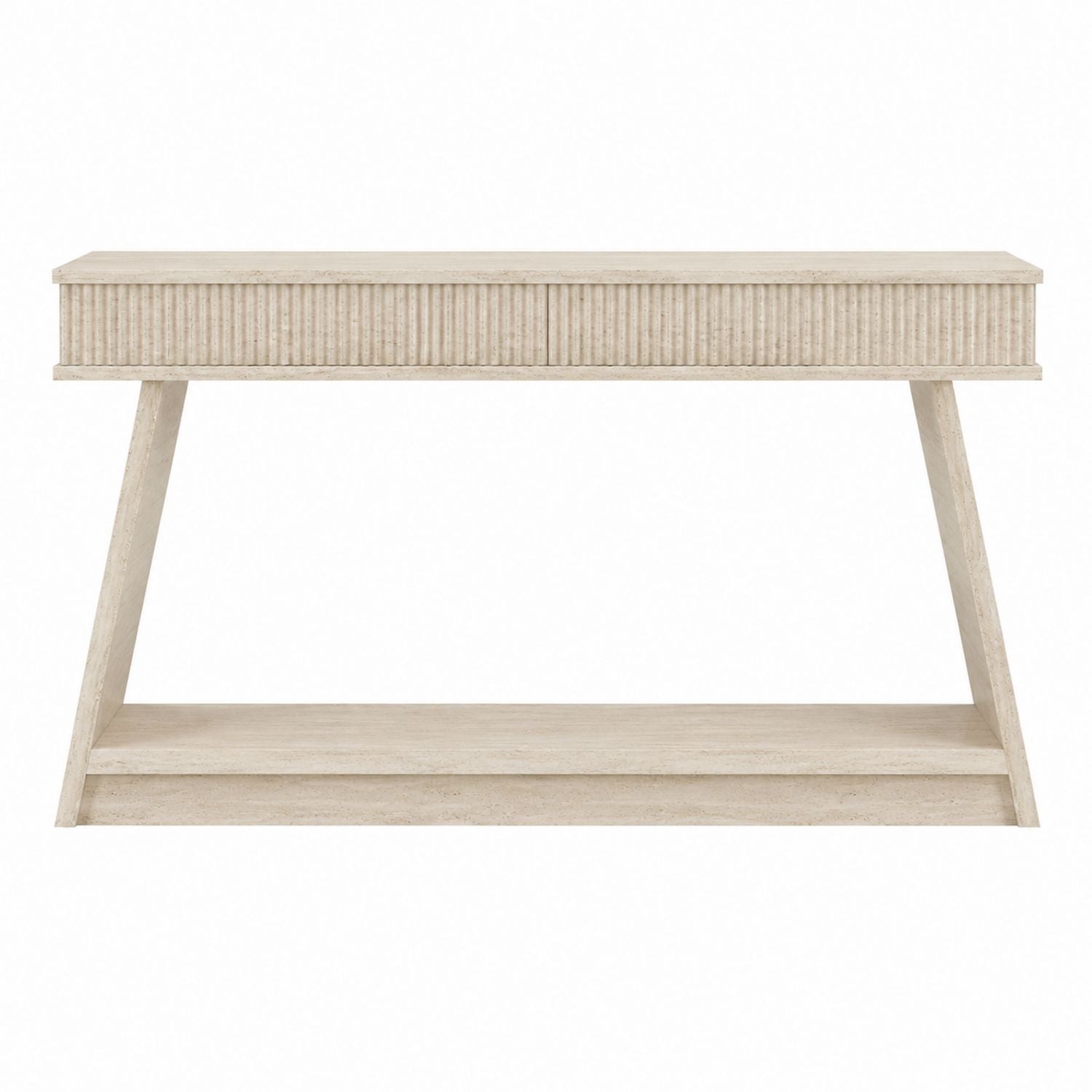Wood Console Table Beige 120cm x 40cm x 80cm