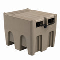 Outdoor Patio Storage Box Plastic Beige Cube 60cm x 50cm x 43cm