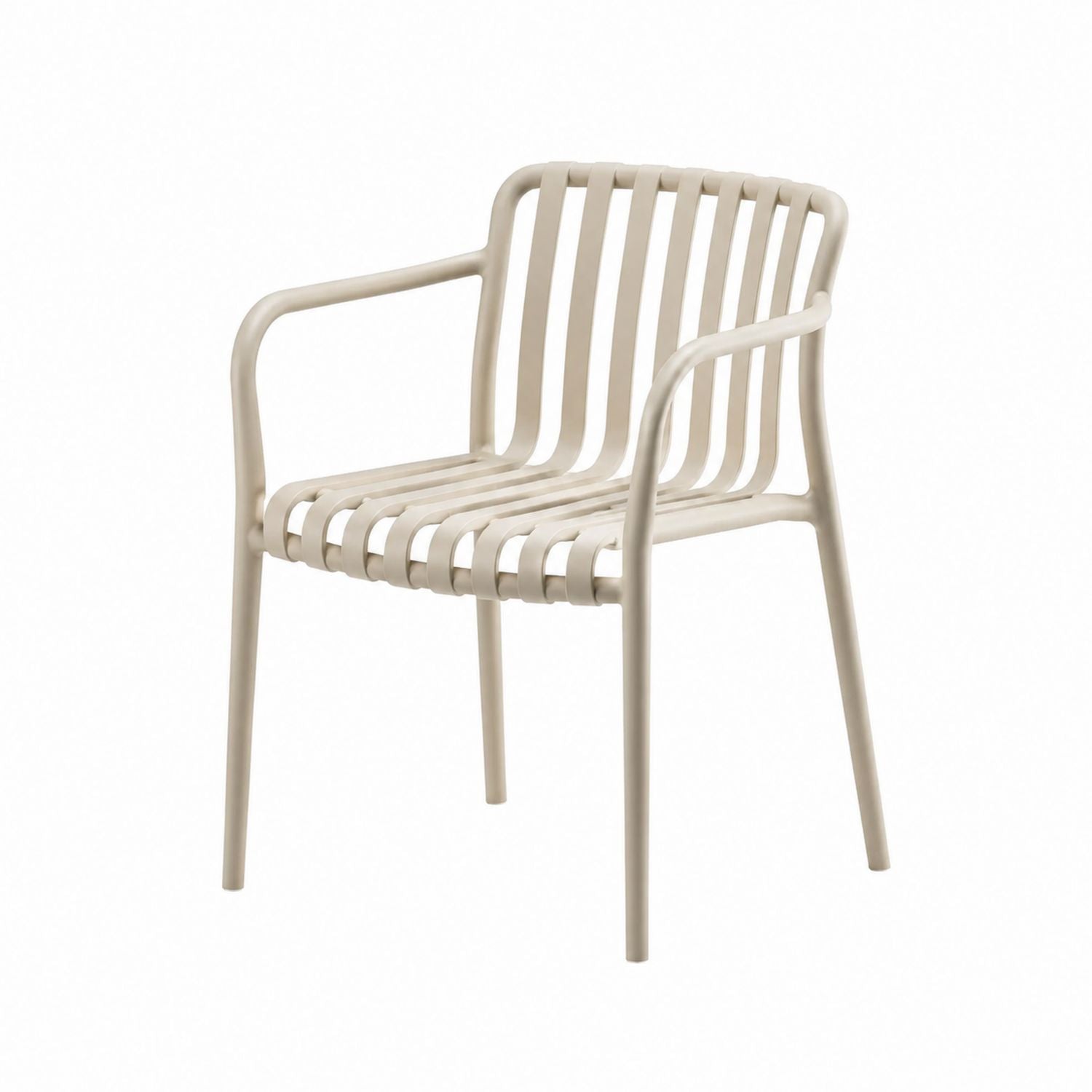 Polypropylene Outdoor Armchair Beige