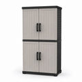 Outdoor Plastic Storage Cabinet HDPE Panels 168cm