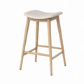 Bar Stool with Polyester Fabric Seat 75cm