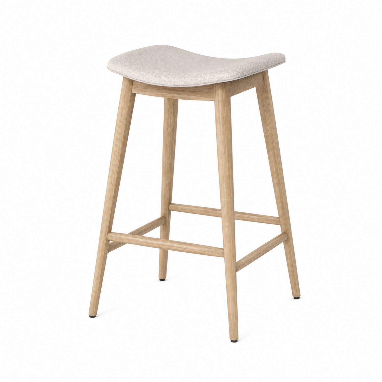 Bar Stool with Polyester Fabric Seat 75cm
