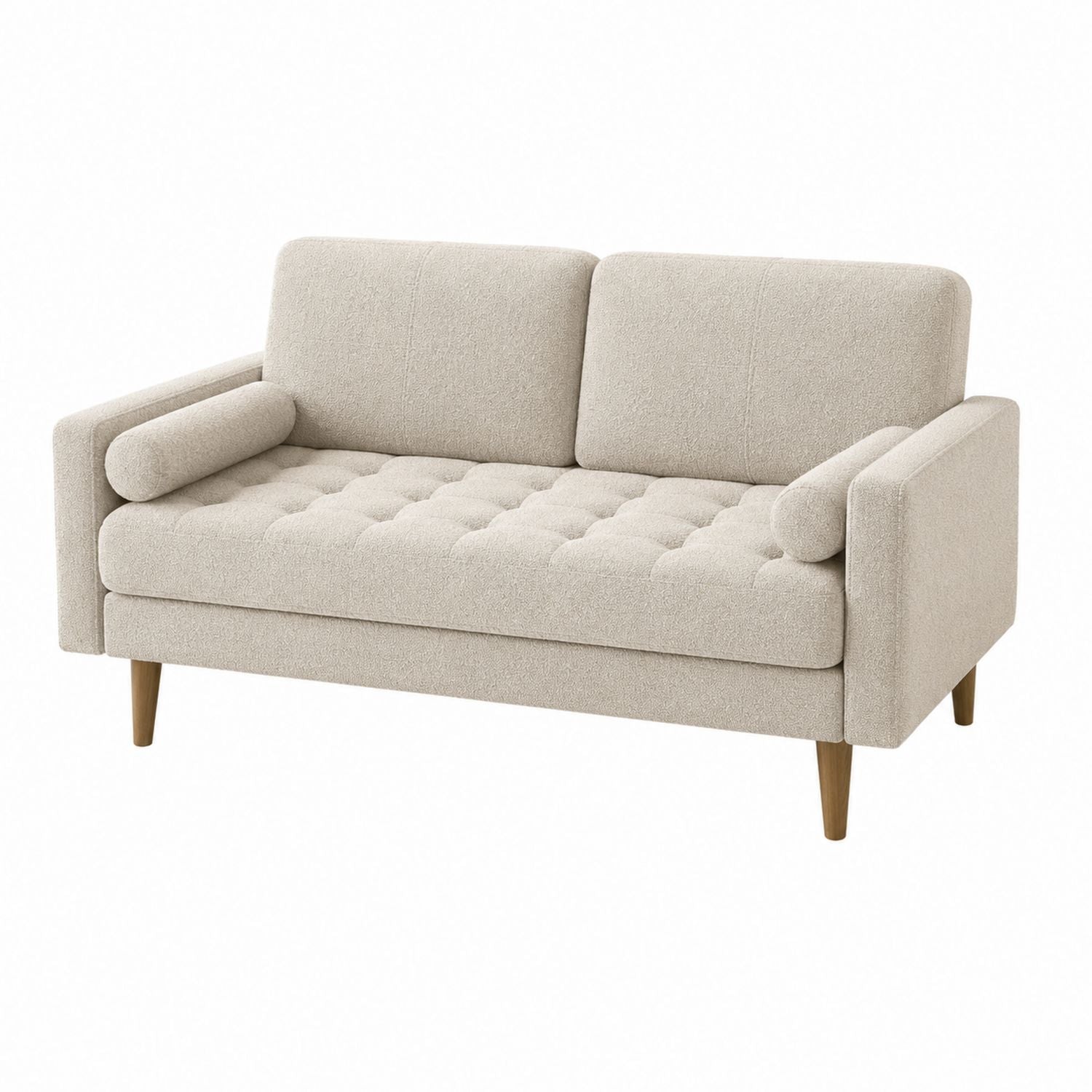 Two-Seater Fabric Sofa Beige 150cm