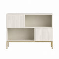 Wood Sideboard with Metal Legs 90cm x 35cm x 80cm