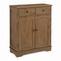 Brown Wooden Sideboard with Drawers and Cabinets