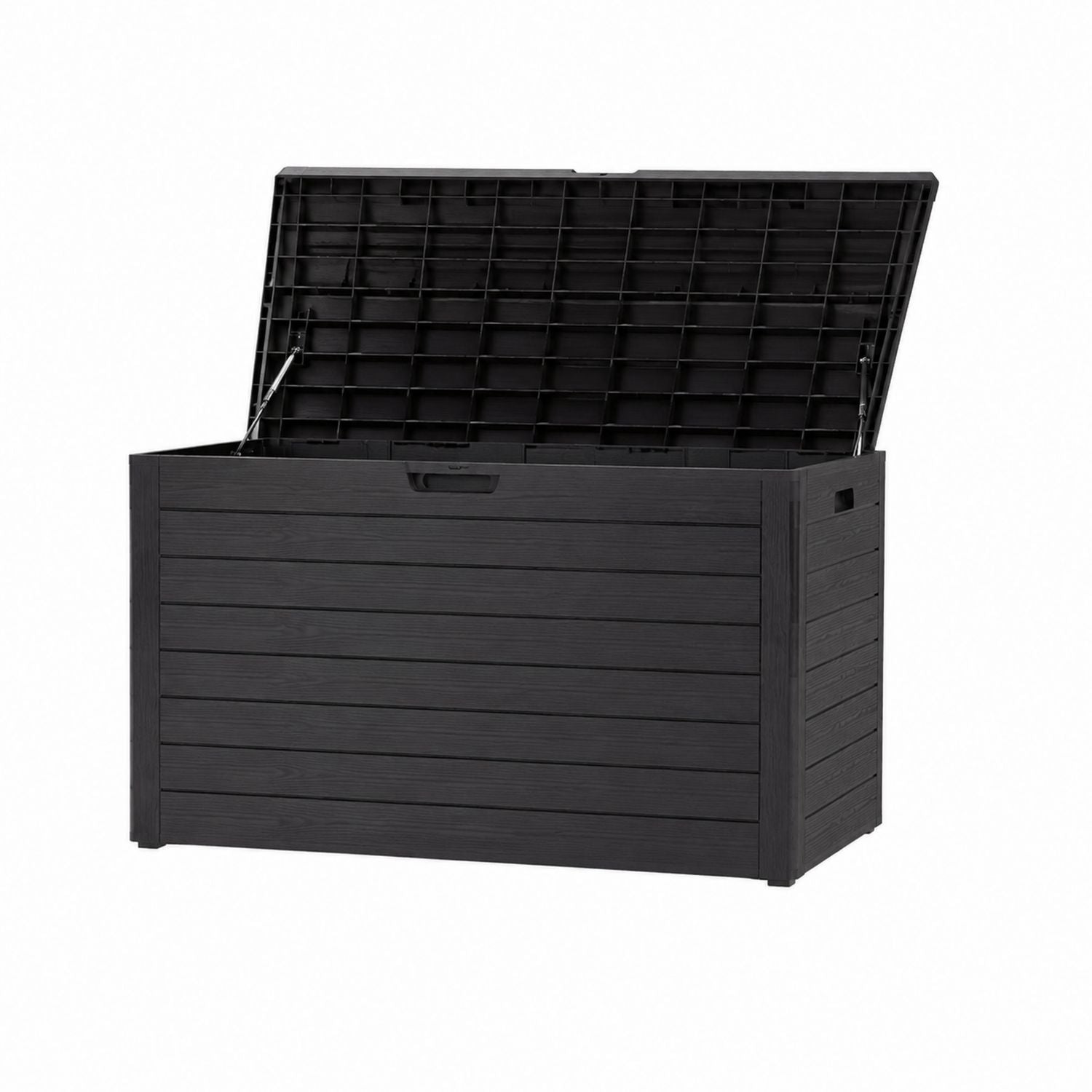 Black Resin Outdoor Storage Box 120x60x56 cm