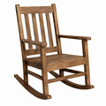 Solid Wood Rocking Chair Brown