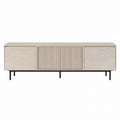Wood TV Stand with Metal Legs in Beige 180cm